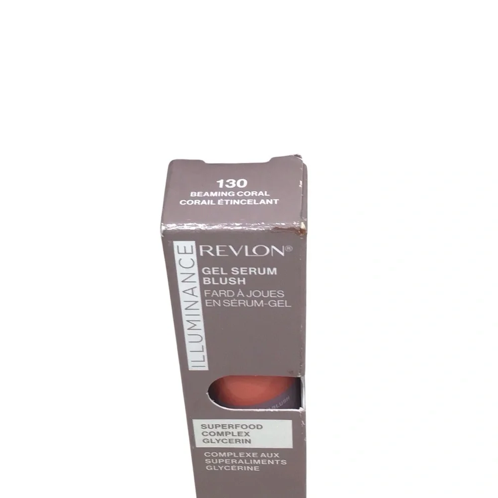 Revlon Illumunance Gel Serum Blush, Lightweight, Peach Blush- 130 Beaming Coral